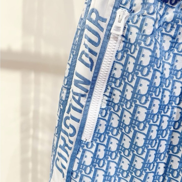 Authentic Dior Monogram Blue and White Athletic Shorts - Picture 4 of 7
